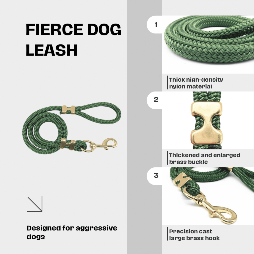 Heavy-Duty Thick Braided Large Dog Leash