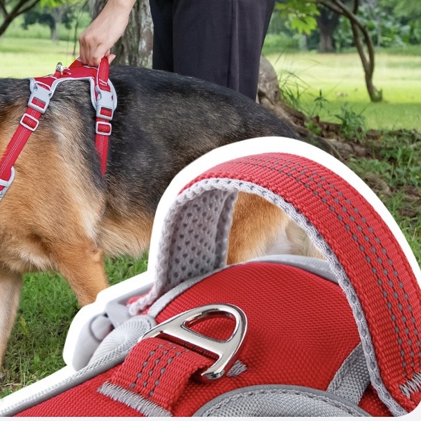 No Pull Dog Harness – Reflective, Adjustable & Padded Training Handle