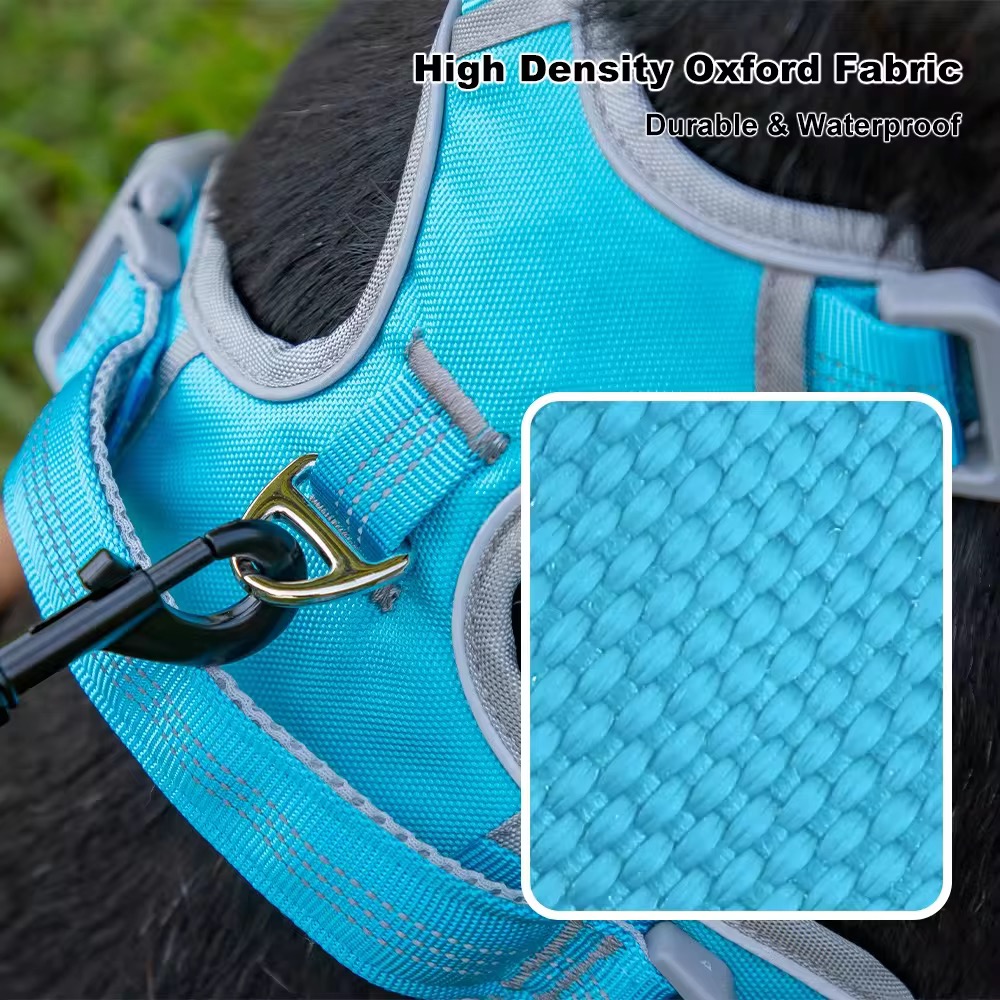 No Pull Dog Harness – Reflective, Adjustable & Padded Training Handle