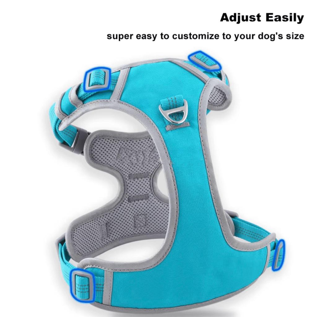 No Pull Dog Harness – Reflective, Adjustable & Padded Training Handle