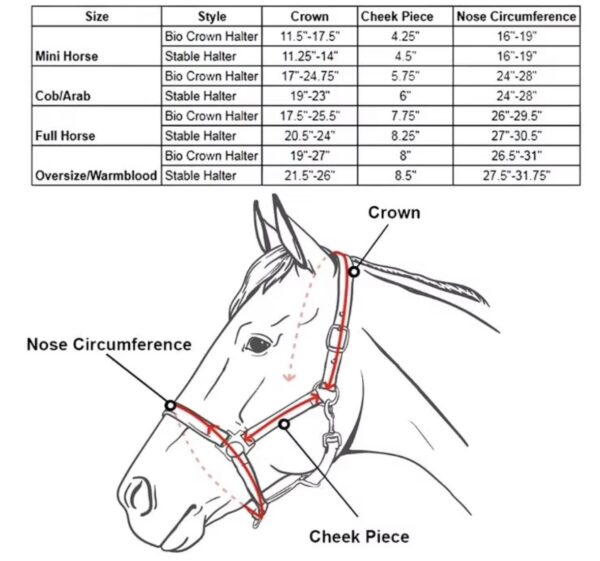 easy clean waterproof horse halter