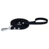 Black Waterproof Long Dog Leash black plain texture waterproof PVC long training leash