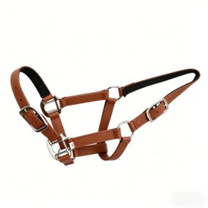 Brown waterproof PVC horse halter