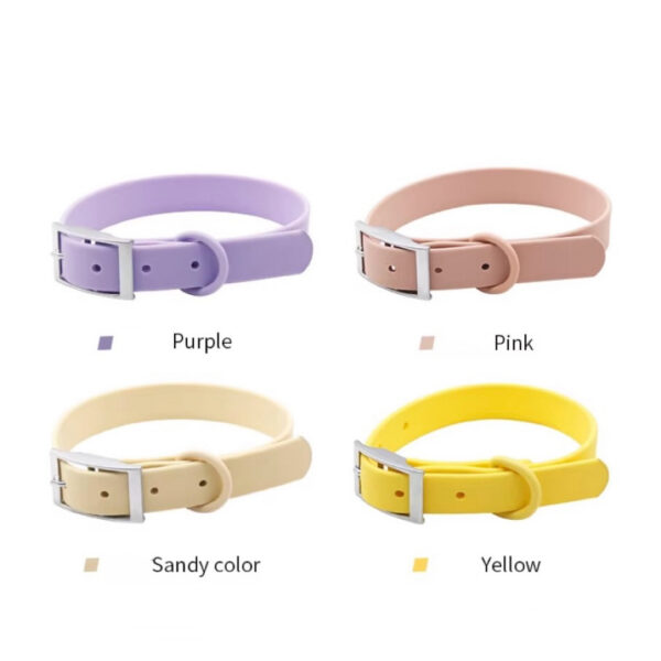 Custom PVC Collar Collection Multi-color waterproof PVC dog collar collection for pet brands