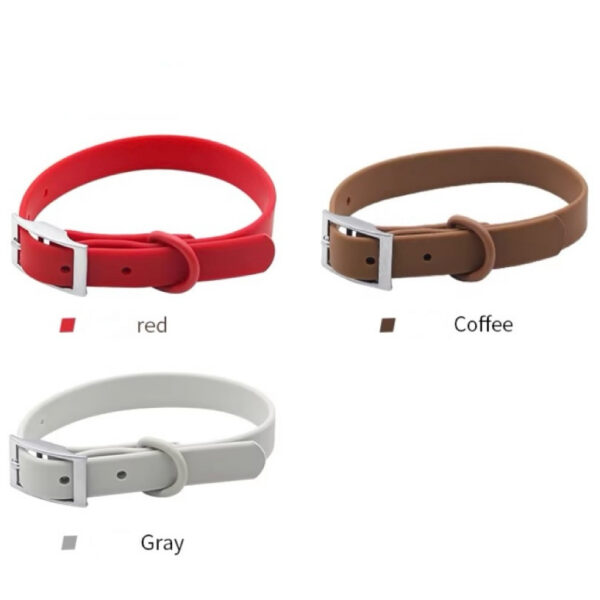 Outdoor Inspired PVC Dog Collars Outdoor style waterproof PVC dog collars in multiple custom colors