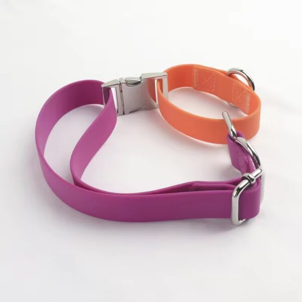 Purple Tactical PVC Dog Collar purple tactical waterproof PVC dog collar