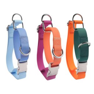 tactical waterproof PVC dog collar multiple colors collection