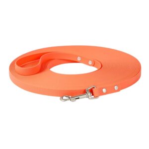 orange triangle texture waterproof PVC long dog leash outdoor training