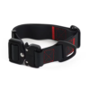 Black Honeycomb Tactical Waterproof PVC Dog Collar