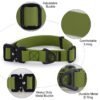 Cobra Buckle Tactical PVC Dog Collar Hardware Detail