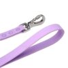 Purple PVC dog leash handle detail with reinforced construction